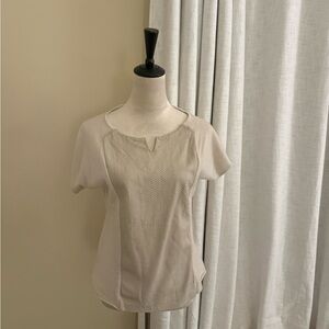 Fitted Cream Buttoned Blouse